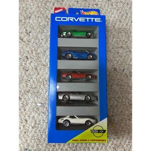 Hot Wheels Corvette Gift Pack 5‎ Car Set Pride Power Performance